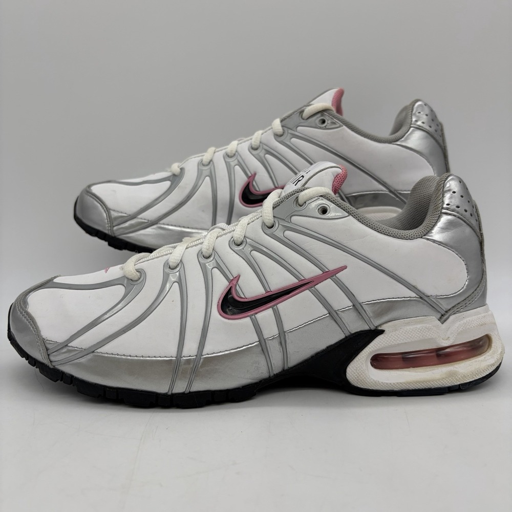 Nike Womens 8 Air Max Torch SL Running Shoes White Pink Silver 317004-106